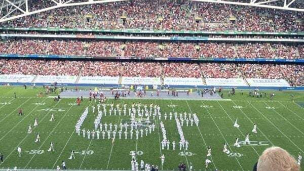 Dublin city dazzled by College Football's oversized spectacle