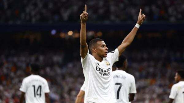 Kylian Mbappe opens his LaLiga account with brace as Real Madrid beat Real Betis