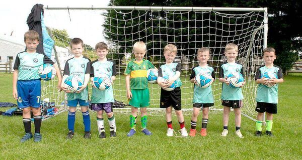 7/8s group at the T&amp;S Utd FAI Summer Camp