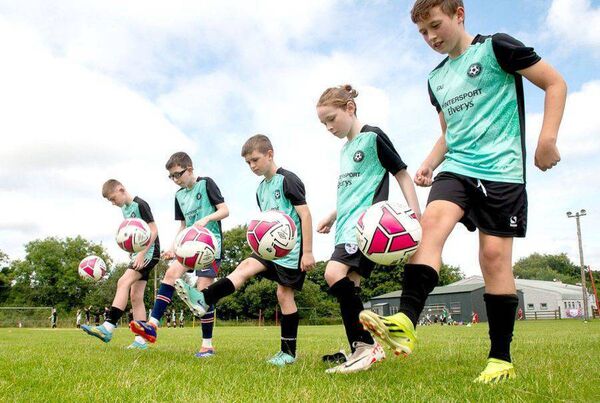 Keepie Uppies time at the T&amp;S Utd FAI Summer Camp