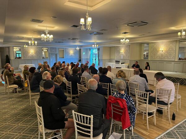 Some of the attendance at a meeting in the Manor Hotel to begin planning for Abbeyleix 250 