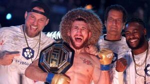 Merab Dvalishvili takes bantamweight belt from Sean O'Malley