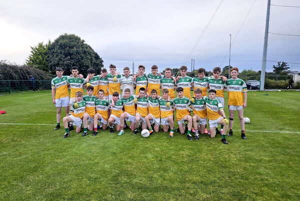 Crettyard-Spink who lost out to Mountmellick Parish Gaels win the U/15 'A' Football Championship final in LOETB Centre of Excellence on Saturday 