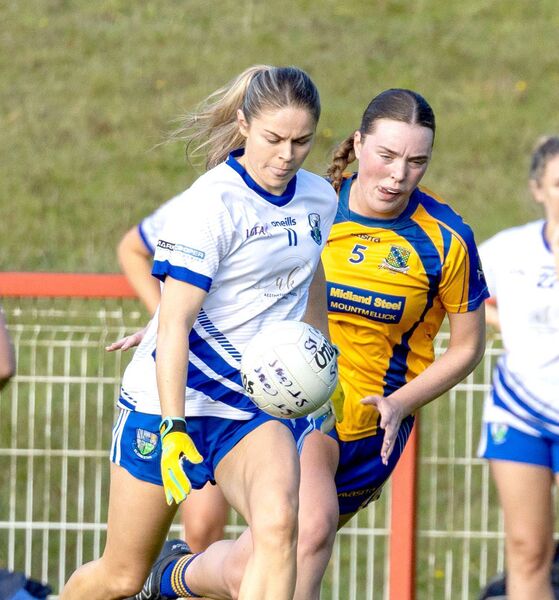 Alanna Havill on the attack for St Conleths against Sarsfields in the Laois LGFA senior championship semi-final at Emo Photo: Alf Harvey Alanna Havill on the attack for St Conleths against Sarsfields in the Laois LGFA senior championship semi-final at Emo Photo: Alf Harvey