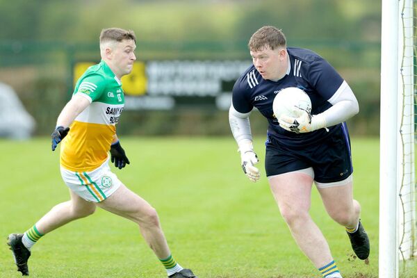 Crettyard's Brian Brennan closes in on Annanough goalkeeper Sean Hennessy in the IFC semi-final Photo: Paul Dargan Crettyard's Brian Brennan closes in on Annanough goalkeeper Sean Hennessy in the IFC semi-final Photo: Paul Dargan