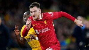 Arne Slot expects Liverpool’s Andrew Robertson to be back in training on Monday Arne Slot expects Liverpool’s Andrew Robertson to be back in training on Monday