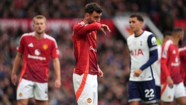 Man Utd’s Bruno Fernandes feels challenge on James Maddison ‘never a red card’