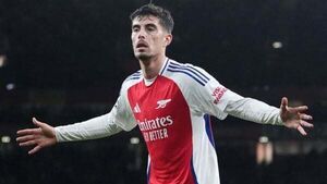 Kai Havertz and Bukayo Saka goals earn Arsenal statement win against PSG Kai Havertz and Bukayo Saka goals earn Arsenal statement win against PSG