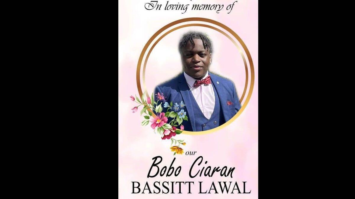 Funeral arrangements for Ciaran (Bobo) Lawal, Station Rd., Portlaoise, Laois / Shannon, Clare