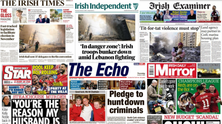 What the papers say: Thursday's front pages