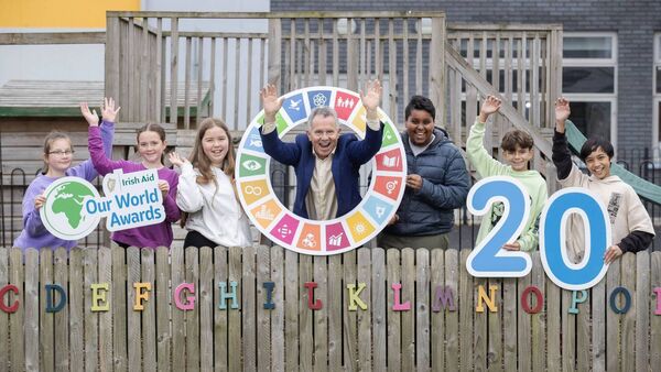 Minister joins Portlaoise pupils to launch Our World Awards for 2025 