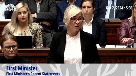 Michelle O’Neill 'deeply sorry' for damage to charity as she faces MLAs on McMonagle row