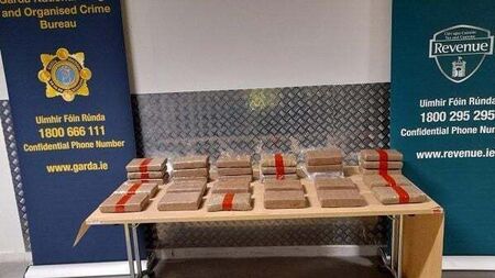 Man arrested after gardaí seize cocaine worth €2.1m in Rosslare