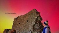 Northern Lights create stunning backdrop for Laois landmark 
