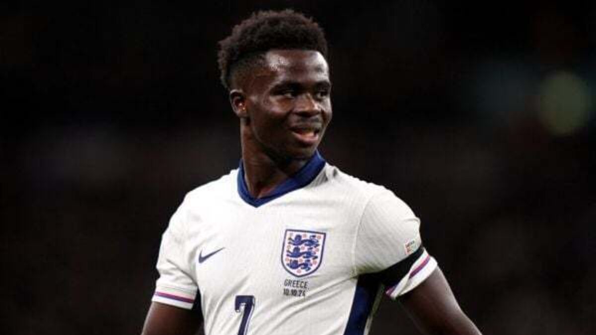 Bukayo Saka ruled out of England’s match against Finland