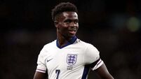 Bukayo Saka ruled out of England’s match against Finland