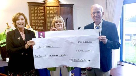 The Heath Golf Club donate €2,500 to Laois Hospice