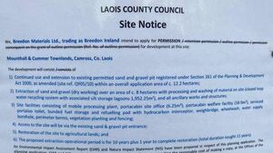 Meeting tonight in Mountrath over proposed quarry