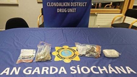 Five men arrested after gardaí discover firearm, ammunition and drugs