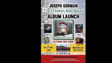 Emerging voice on the Irish folk scene to launch debut album in Mountmellick