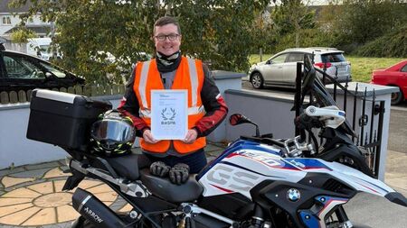 David sets gold standard in safe motorcycle riding