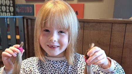 Laois schoolgirl cuts her hair for children's charity