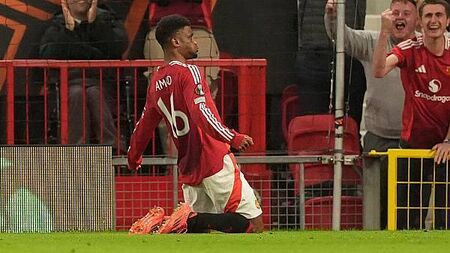 Amad Diallo double ends Manchester United’s year-long wait for a European win