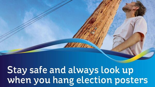 ESB warn candidates in Laois about election posters on its poles