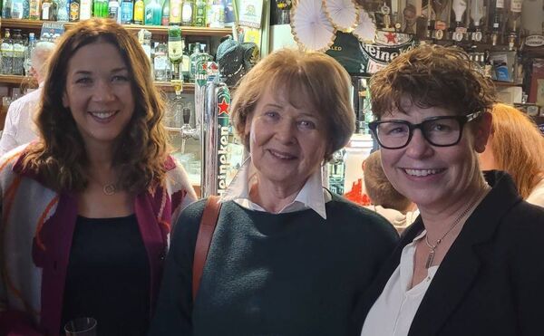 Margaret and Rosemary Julian along with general election Independent candidate Aisling Moran.