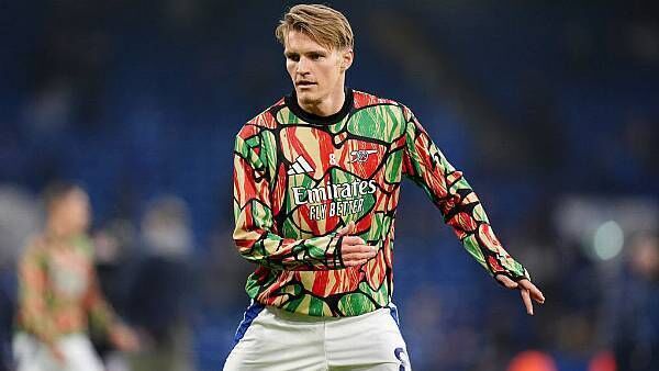 Arsenal captain Martin Odegaard back in London after being ruled out for Norway