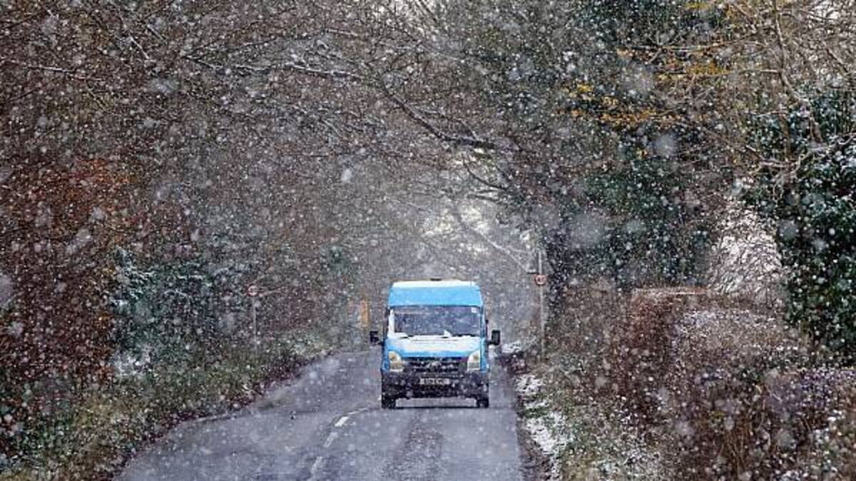 Eight children escape injury following bus crash on icy road