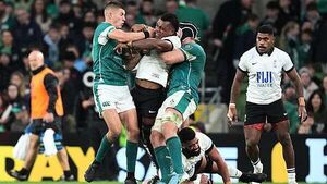 Fiji boss claims Sam Prendergast escaped red card due to ‘wearing green jersey’ Fiji boss claims Sam Prendergast escaped red card due to ‘wearing green jersey’