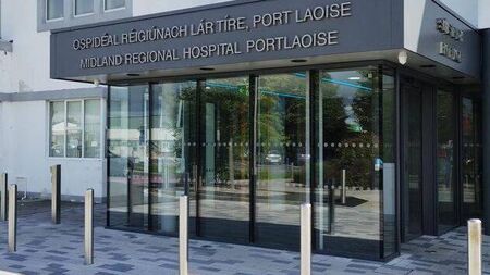 Protest at Portlaoise Hospital today