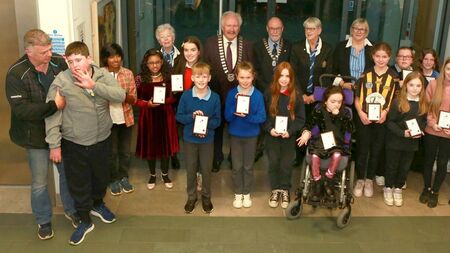 Young artists in the frame at Laois Lions poster awards