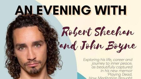 Actor Robert Sheehan returns to Portlaoise to talk about his new book