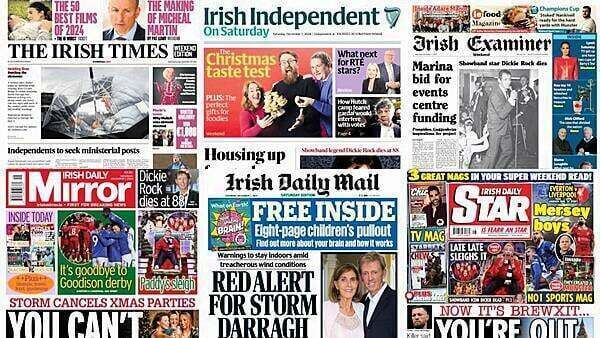 What the papers say: Saturday's front pages