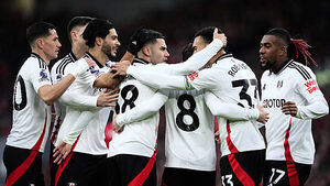 Saturday sport: Fulham lead 10-man Liverpool at Anfield, Ulster all level with Bordeaux Saturday sport: Fulham lead 10-man Liverpool at Anfield, Ulster all level with Bordeaux