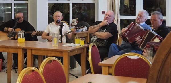 The Round Tower Ramblers who provided the musical entertainment at the annual Portlaoise ICA party in the Sue Ryder Centre in Portlaoise. The Round Tower Ramblers who provided the musical entertainment at the annual Portlaoise ICA party in the Sue Ryder Centre in Portlaoise.