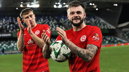 Tomas Cosgrove gives Larne historic Conference League win over Gent