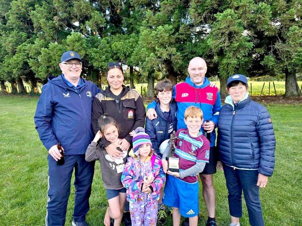 Conor Croke with his wife Mal, children Fionn. Cillian, Niamh and Sinead, and his parents Denis and Sheila