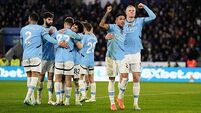 Pep Guardiola celebrates Man City milestone with much-needed win at Leicester