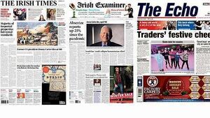 What the papers say: Monday's front pages What the papers say: Monday's front pages