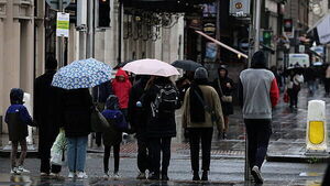 Rain and wind warnings in place for five counties