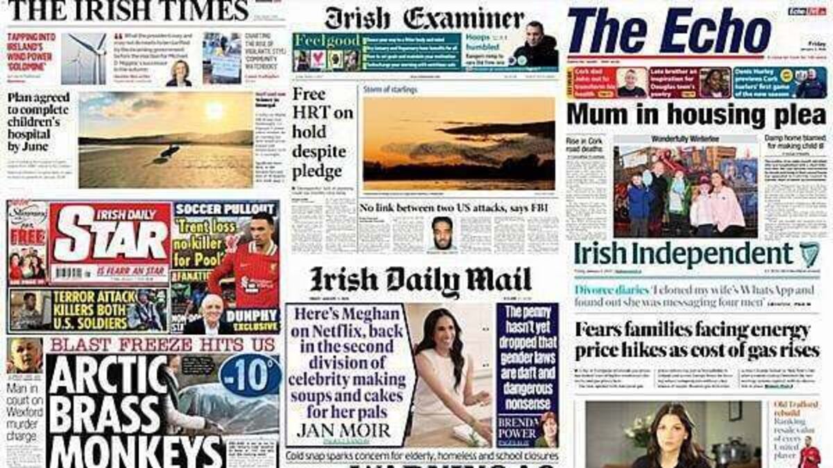What the papers say – Friday's front pages