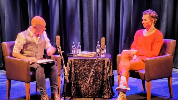 Actor Robert Sheehan talks about his new book at Dunamaise gig