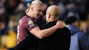 Pep Guardiola keeps Salford guessing over Erling Haaland ahead of FA Cup clash Pep Guardiola keeps Salford guessing over Erling Haaland ahead of FA Cup clash