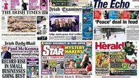 What the papers say: Saturday's front pages