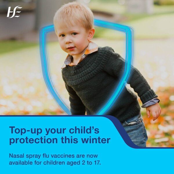 Free nasal spray flu vaccination available on Saturday 18 January to children agreed between 2 and 17