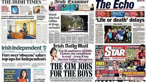 What the papers say: Friday's front pages