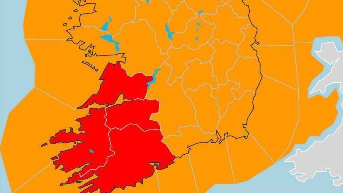 Laois under Orange warning for destructive storm